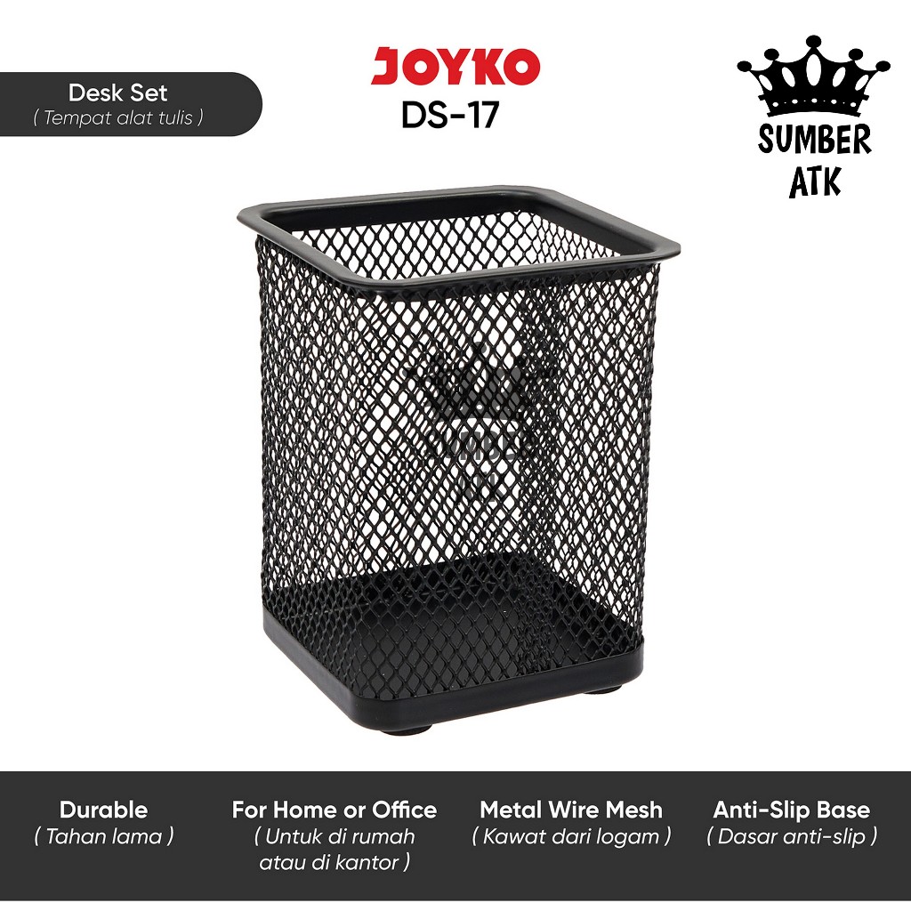 

Desk Set / Pen Holder / Tempat Alat Tulis Jaring Jala Joyko DS-17