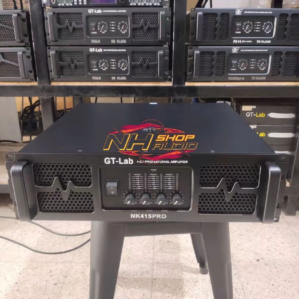 Power GT-Lab NK415PRO Original by RDW 4 channel CLASS H 4 x 1500 Watt garansi resmi panel 3U kipas 4