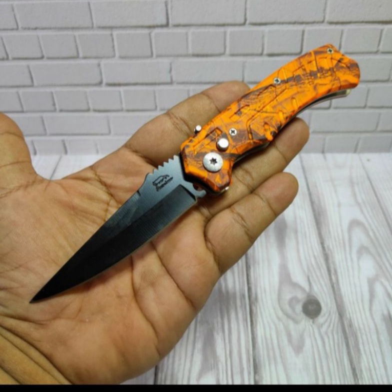 KODE D99S PISAU LIPAT SAKU OTOMATIS P1251 HUNTING SURVIVAL KIT