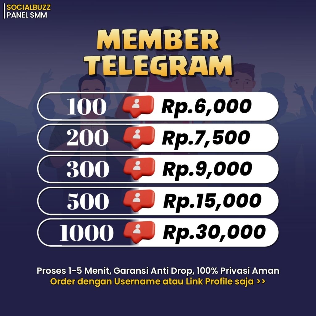(PROMO) MEMBER TELEGRAM REAL PROFILE AKTIF ANTI DROP PERMANENT BERGARANSI