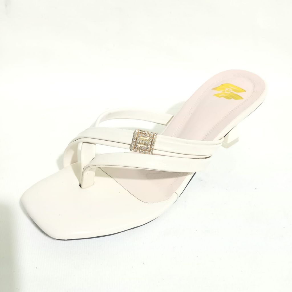F&F 550 - Sandal heels wanita sandal pesta hak 5cm