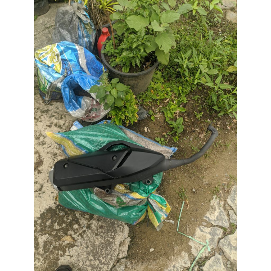 KNALPOT VARIO 160 KODE K2S STANDAR ORIGINAL COPOTAN LEHERAN MULUS