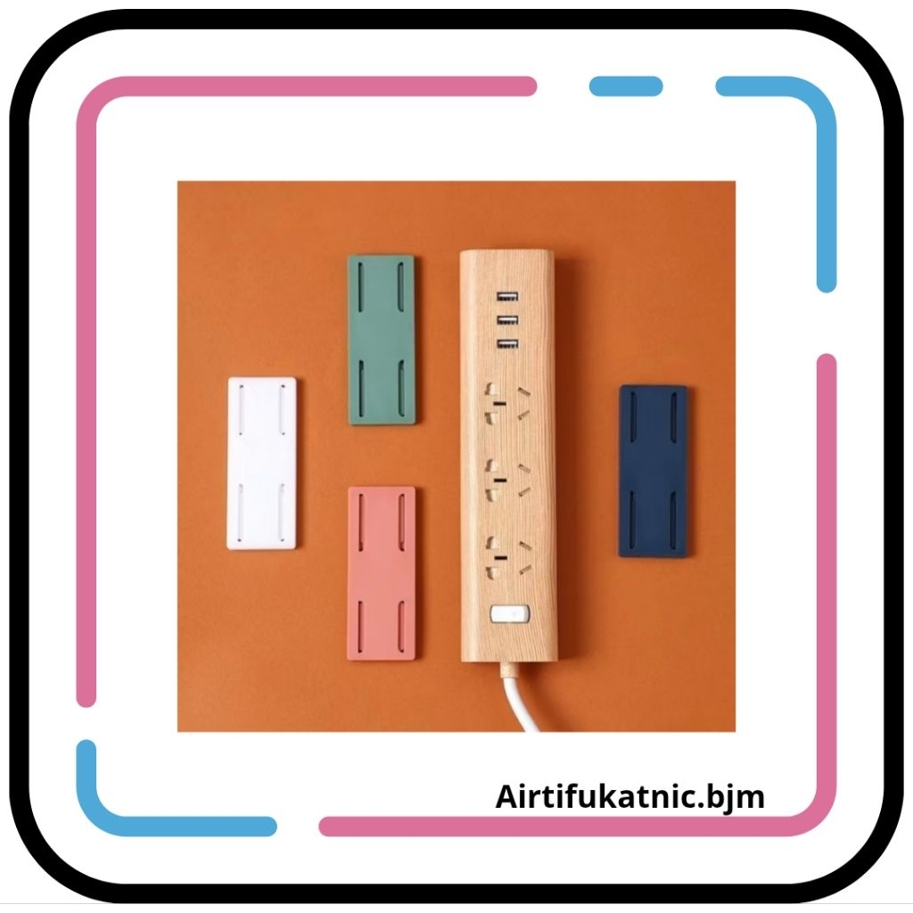 Power Strip Holder Fixator Tempel Dinding Router Wifi