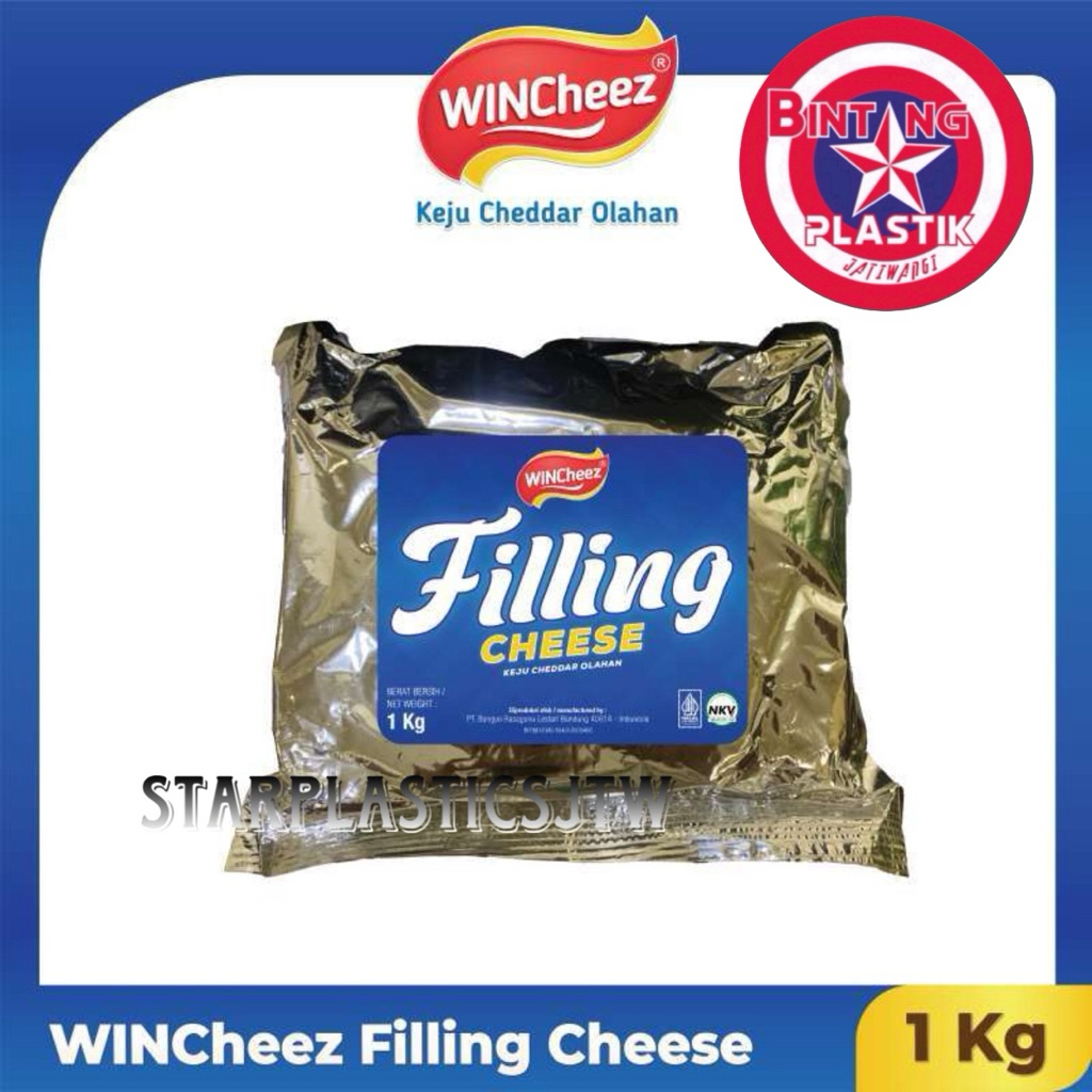 

BEST QUALITY!! [1 kg] WINCHEEZ Keju Oles / Filling Cheese Enak Ekonomis FRESHPACK ORIGINAL HALAL BPOM