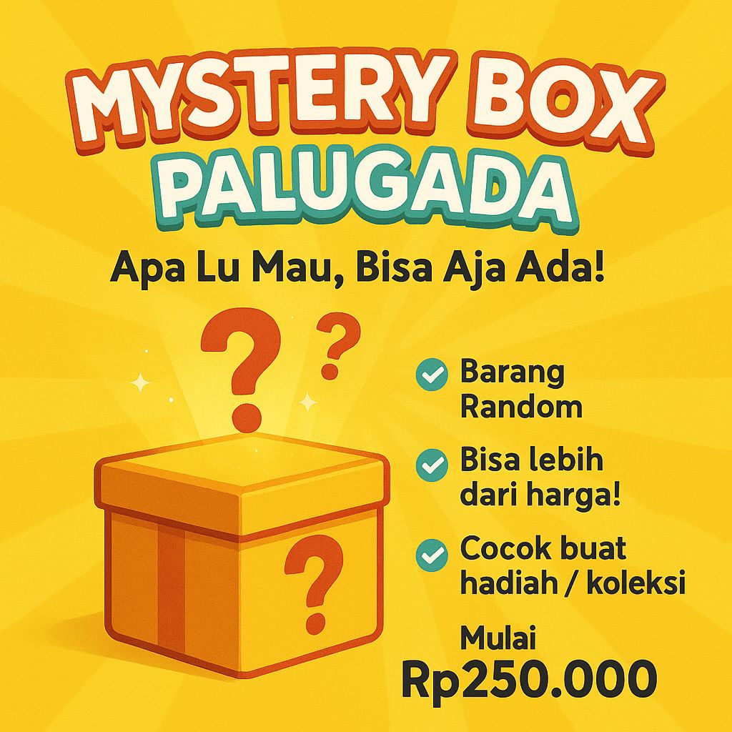 

MYSTERY BOX Premium Surprise | Produk Random PALUGADA – Bisa Fashion, Elektronik, Aksesoris