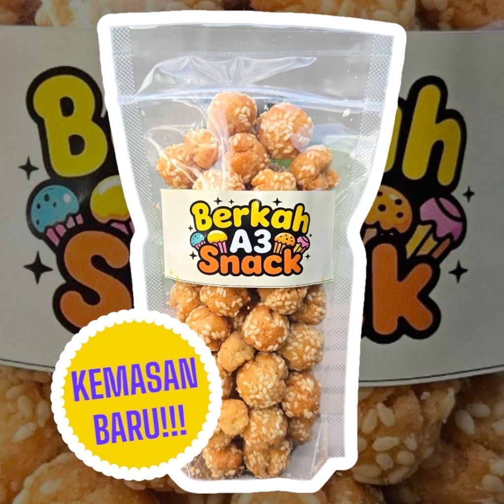 

Kue Ciput Wijen / Onde onde Kering / Onde onde ketawa wijen / Onde onde mini 250Gram - Tekstur Renyah empuk tidak keras - Paket 250 gram