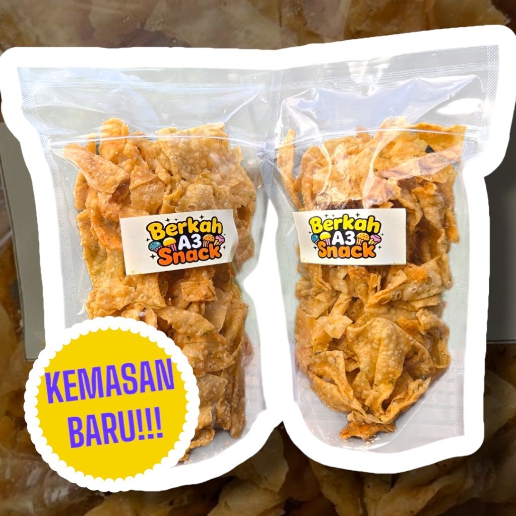 

Keripik Bawang / Keripik Pangsit / Keripik Ledri 500 gram – Camilan Renyah, Gurih, dan Tahan Lama