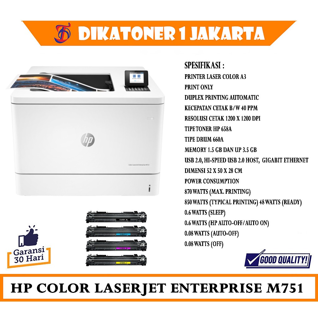 Printer HP Color LaserJet Enterprise M751 A3 COLOR