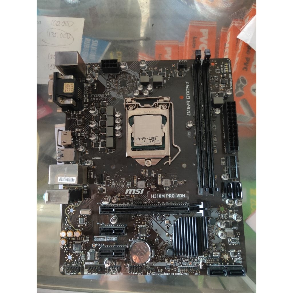 Motherboard H310M + i3-9100F Paketan Second