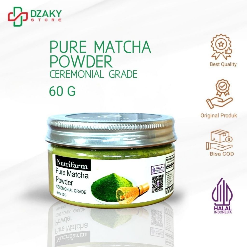 

Pure Matcha Powder Ceremonial Grade / Bubuk Matcha Murni 100 % / Original Japan