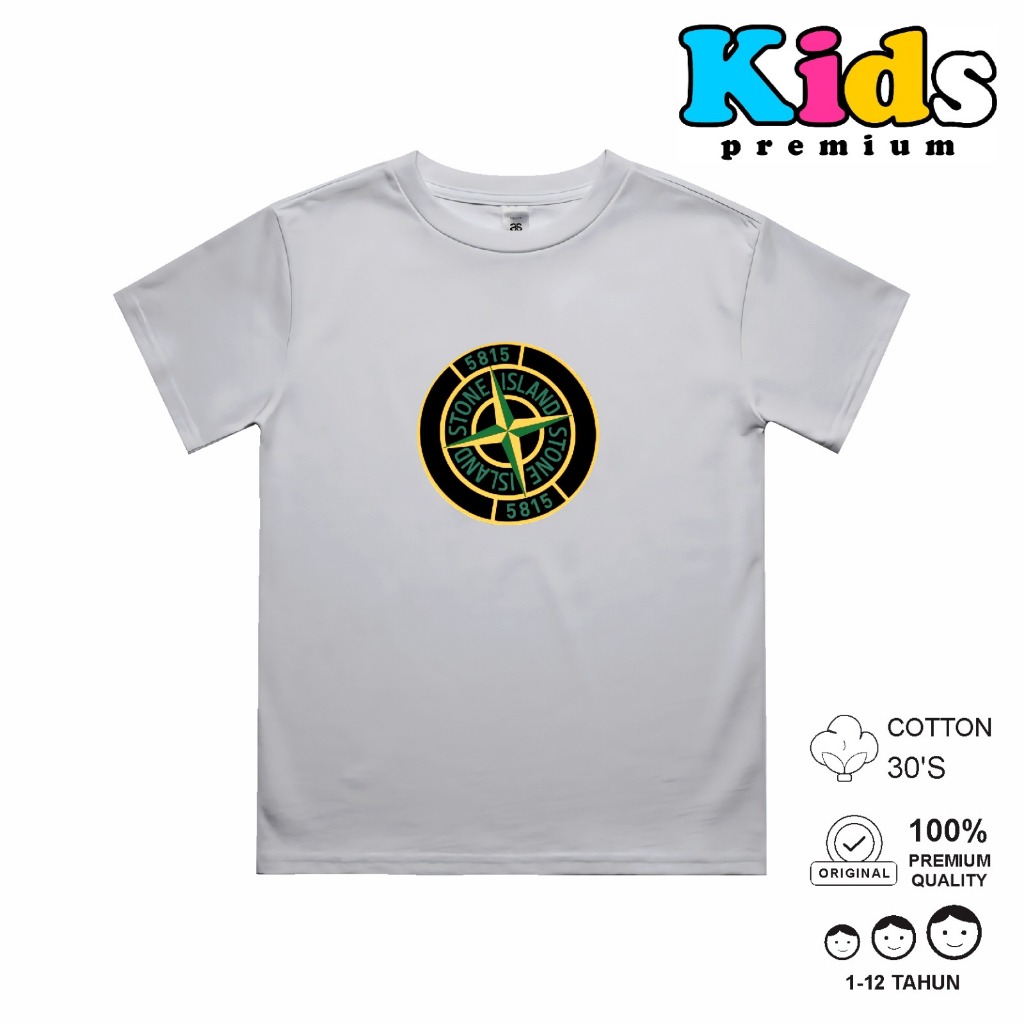 STONE ISLAND Kaos Anak Usia 1 Sampai 12 tahun Original Distro Kids