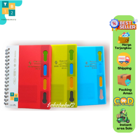 

Binder Notebook Natural Dreamer Size A6 (Pink/ Hijau/Biru)