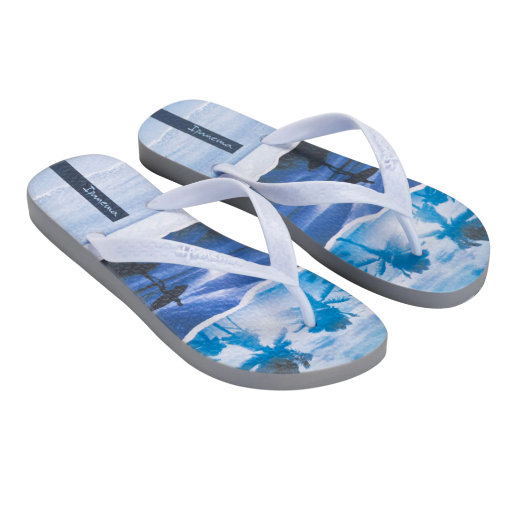 Sandal Jepit Pria Ipanema Clas Urbana Masc Grey/White/Blue