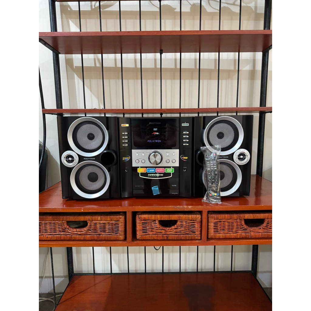 POLYTRON MINI HI-FI XL2900 COMPO TAPE PLAYER KASET CD DVD USB RADIO KARAOKE BLUETOOTH