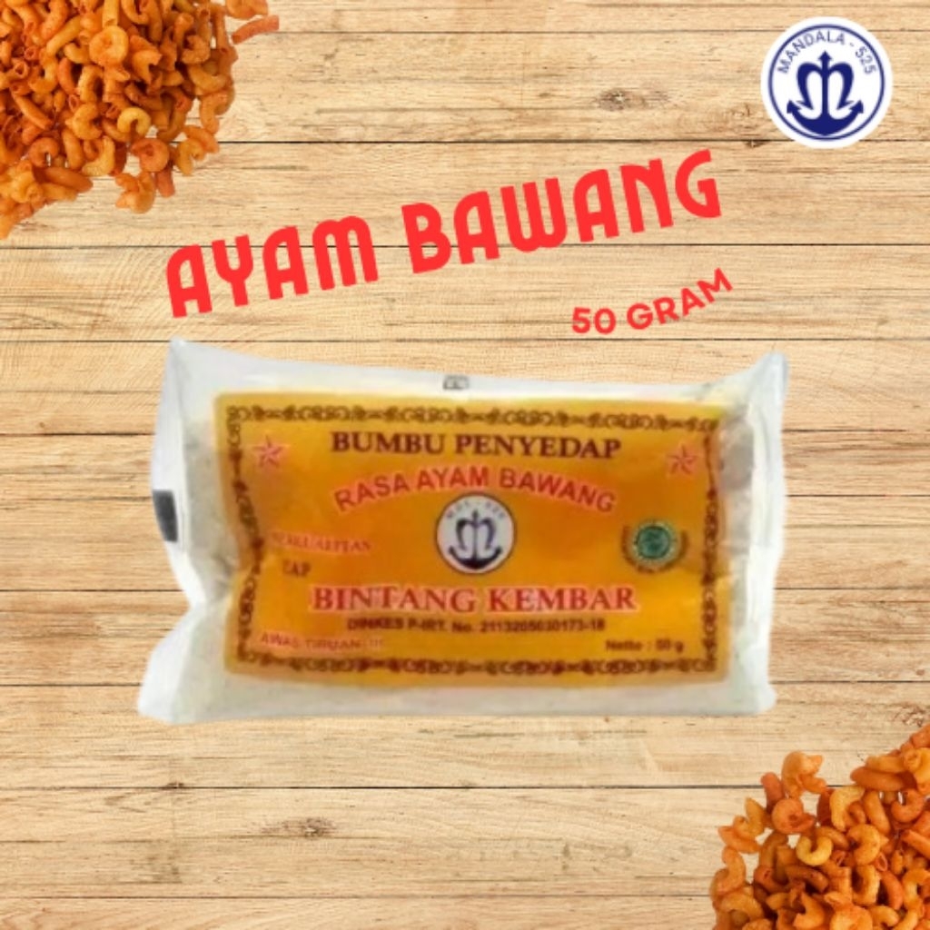 

Mandala 525 cap Bintang Kembar - Ayam Bawang 50gram