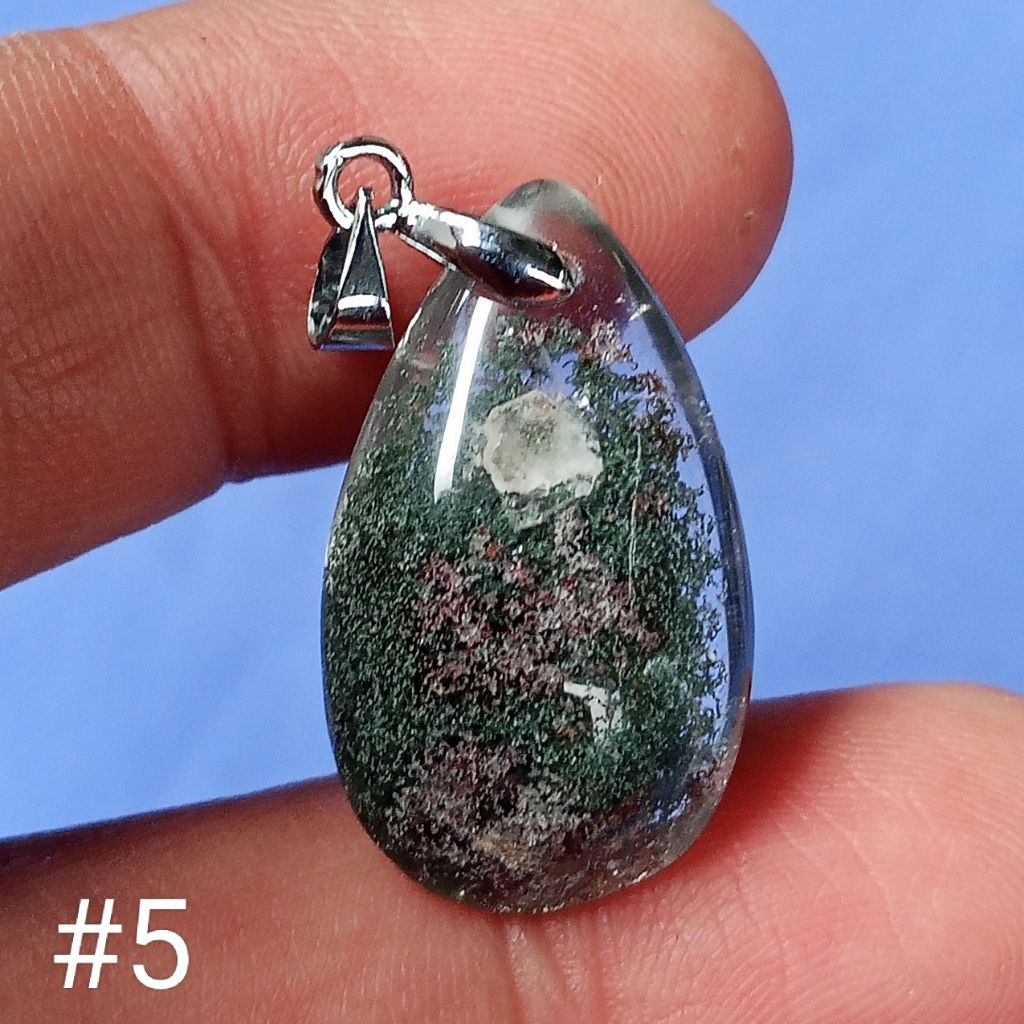 liontin batu natural kecubung karang #5