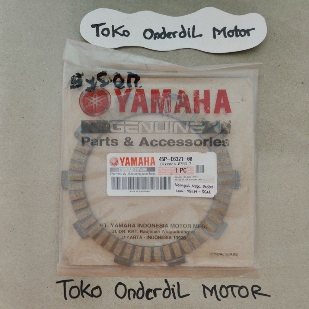 kampas kopling Byson 45p-e6321-00 asli Yamaha YGP original