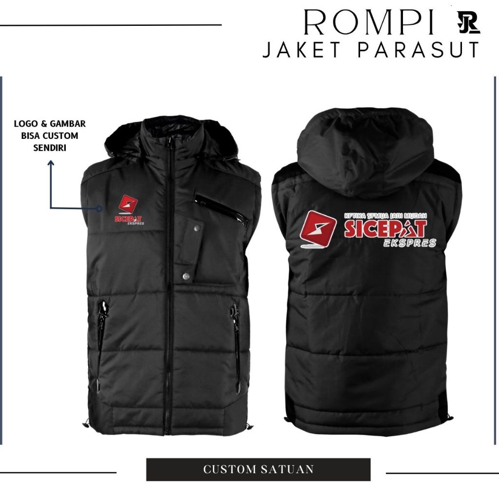 Jaket Rompi Bodyvest Custom Sicepat Rompi Custom Kurir Sicepat