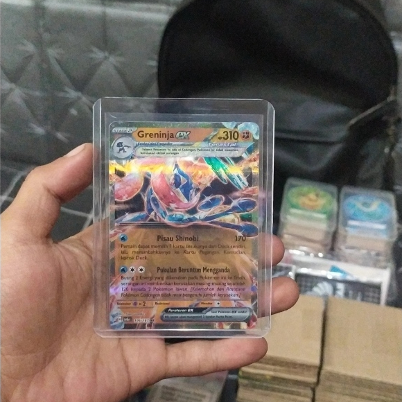 ( Habis ) Kartu Pokemon ID Greninja Terastal EX - Topeng Transfigurasi Sv6s 106/167 RR