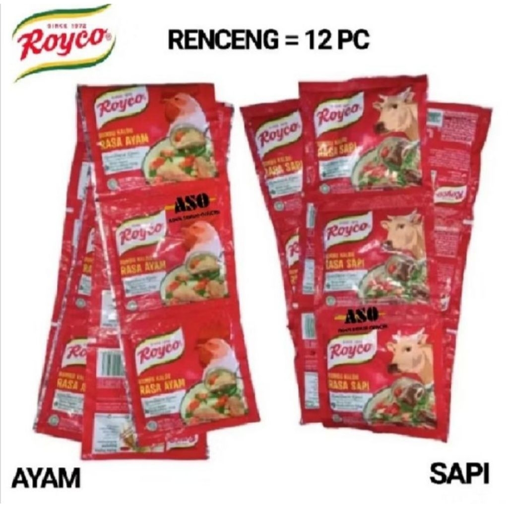 

Royco ayam/sapi 1 renceng isi 12 saset Murah