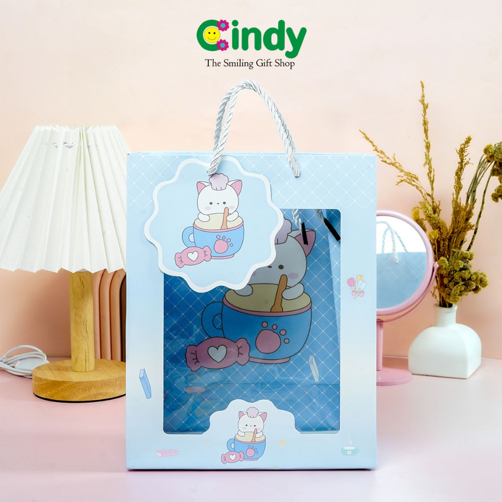 

Cindy Paper Bag Transparant Size Medium - Kantong Tas Ulang Tahun - Goodie Bag - CFR0212 NEW