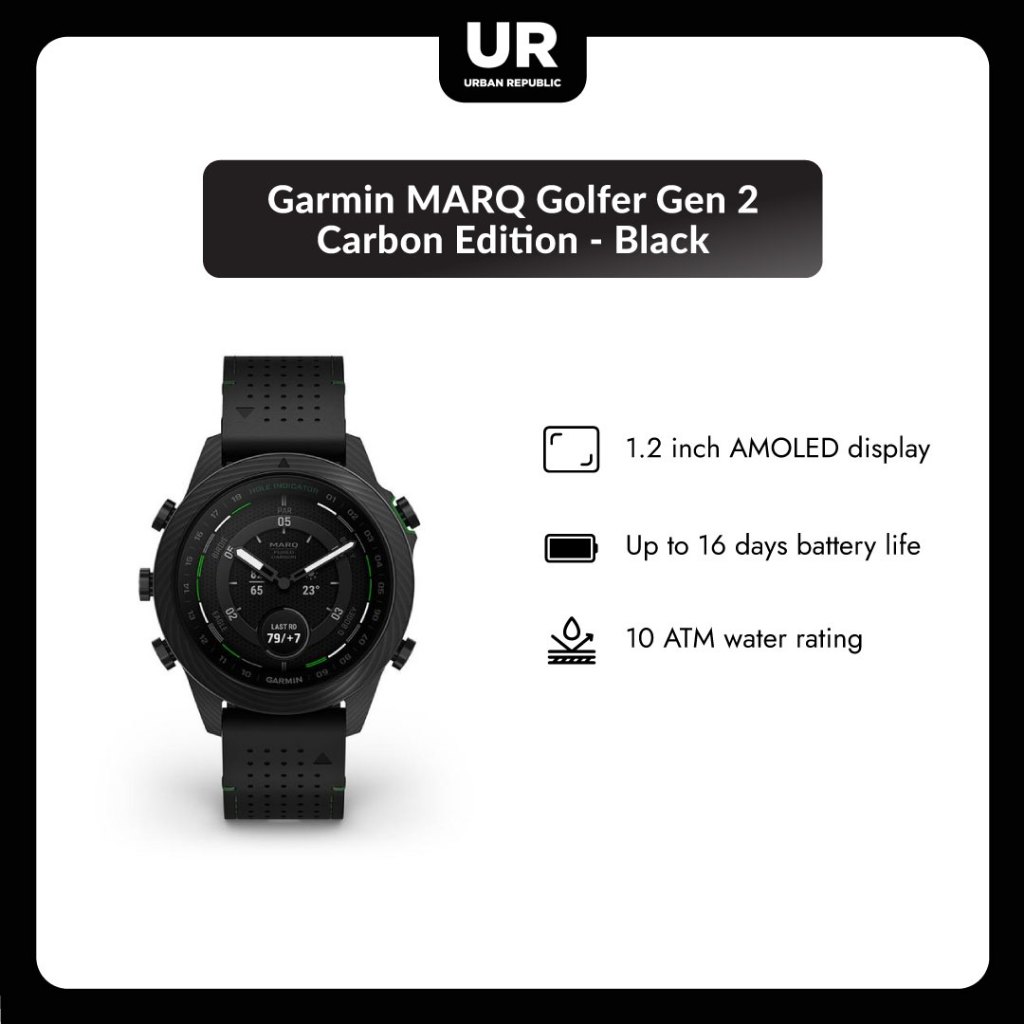 Garmin MARQ Golfer Gen 2 Carbon Edition - Black
