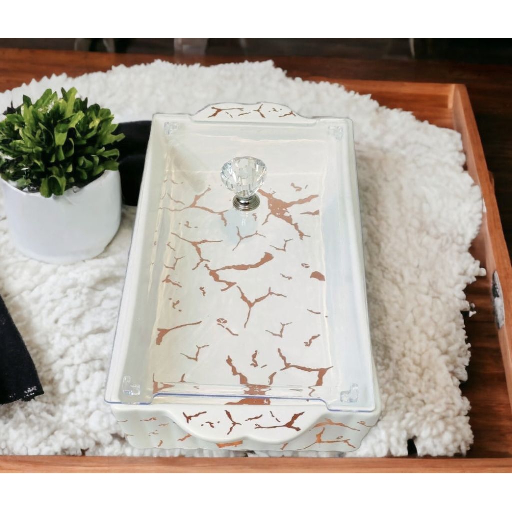 Wadah saji VICENZA, tempat kue dan roti Vicenza Pm138 PUTIH Marmer, Square Cake Plate porcelain idea