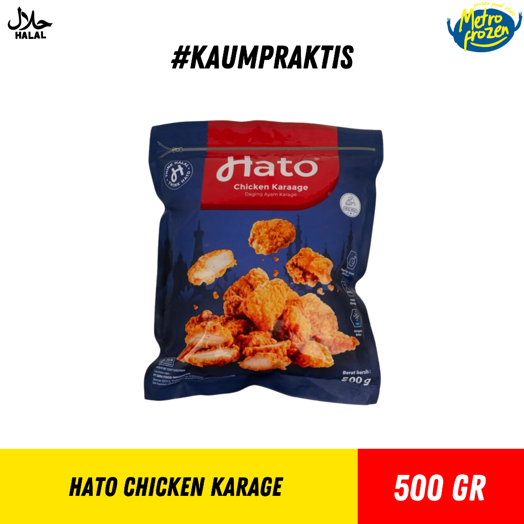 

HATO Chicken Karage 500gr //daging ayam karage //ayam siap masak