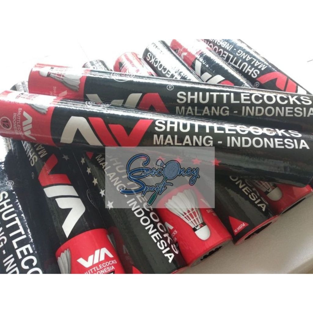 Kok AW / Shuttlecock Badminton AW Hitam Original / Bola Bulu Tangkis AW Original / Kok Badminton AW