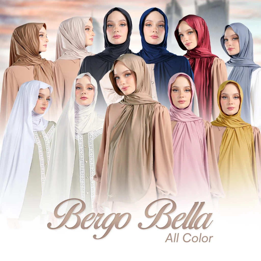 MANDJHA Bergo bella shawl By IVAN GUNAWAN - Daily Hijab Bergo ORIGINAL MANDJHA