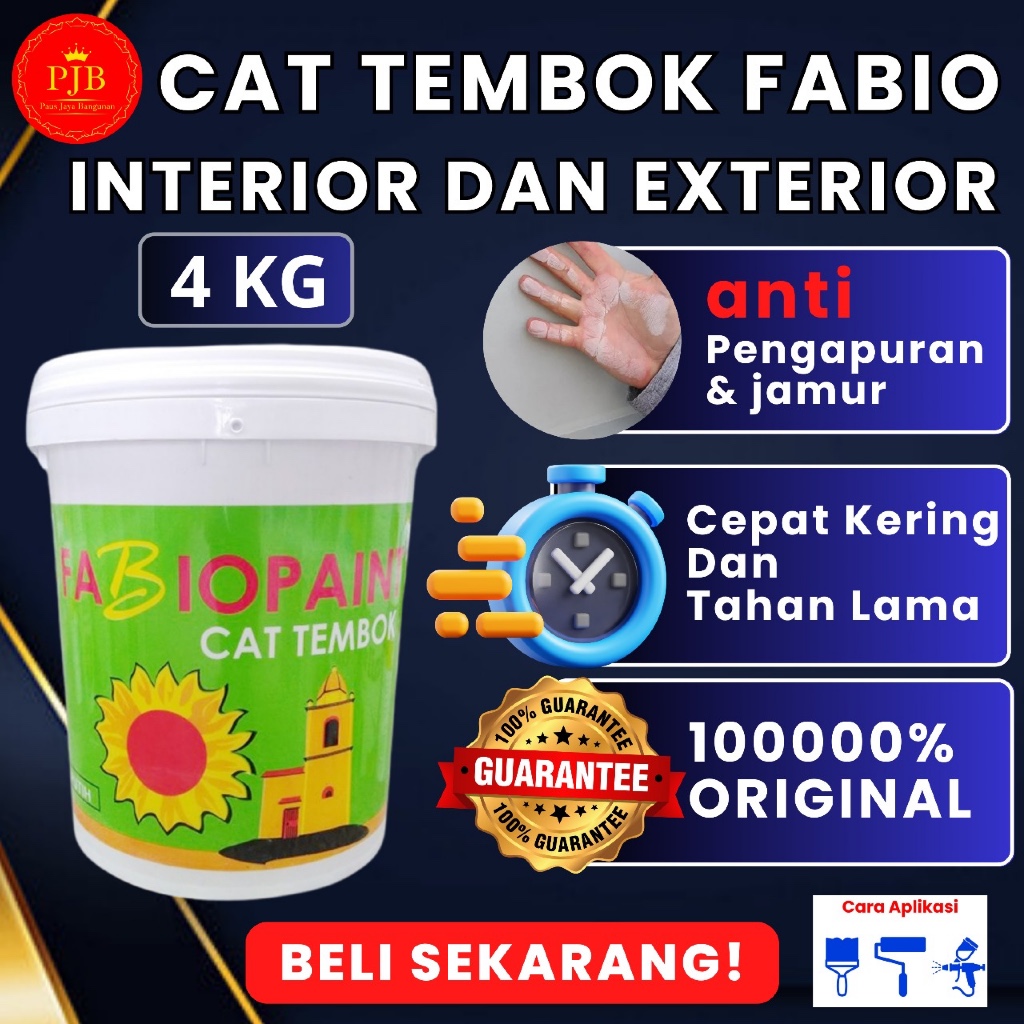 Cat Tembok Interior dan Exterior Fabio Paint 4 kg