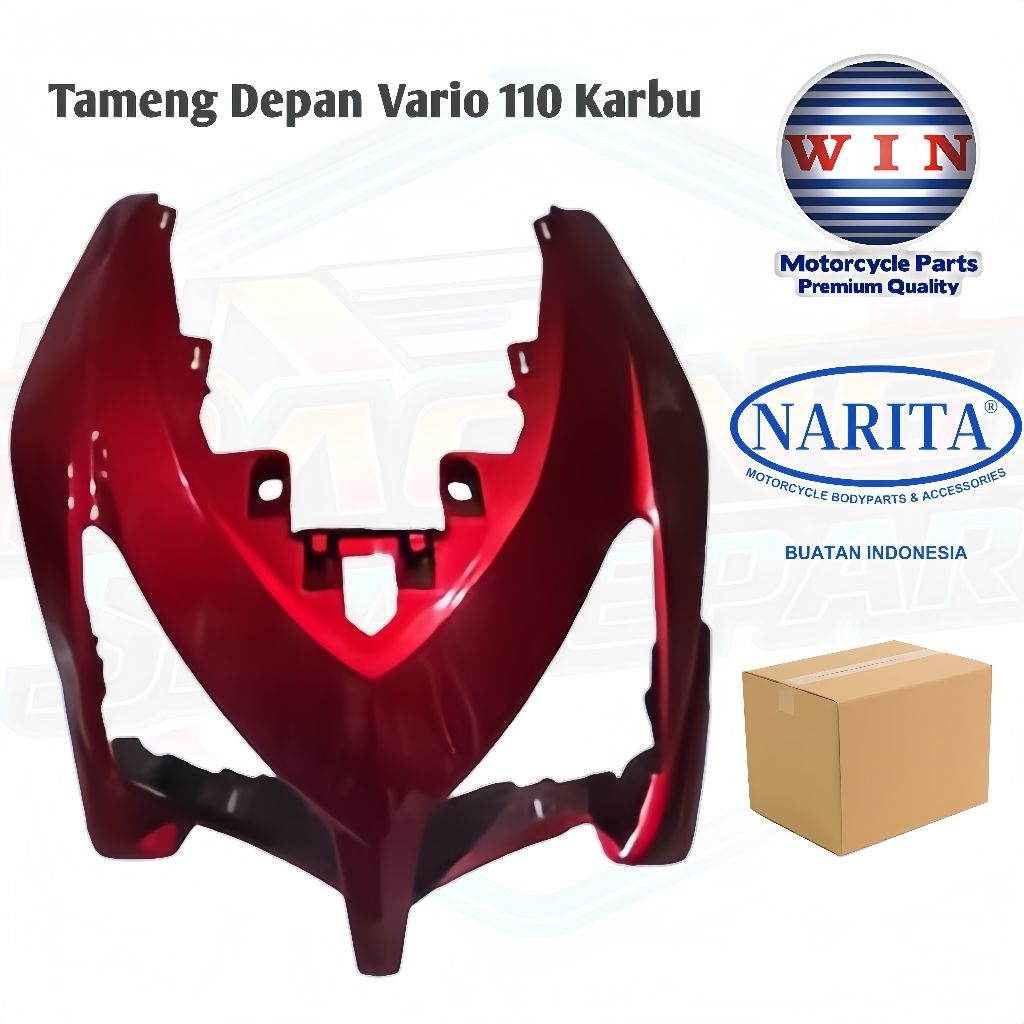 tameng depan vario 110 karbu merah