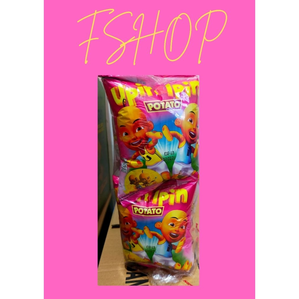 

Snack Upin Ipin isi 40/dos #kentang#potato#net#twist#ball#sereal
