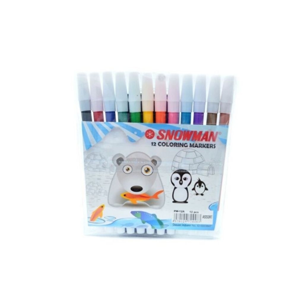 

Spidol SNOWMAN 12 Warna