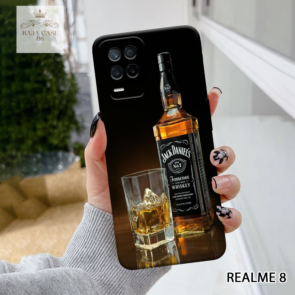 Case Realme 8 - Rajacase - casing Realme 8 - Motif case Minuman - Pelindung handphone - Realme 8 - S