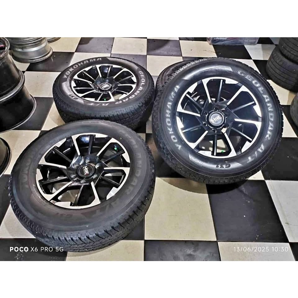 velg racing HOLLO(HSR) R18X8 h6X139 ET38 +BAN YOKOHAMA 265 60 R18