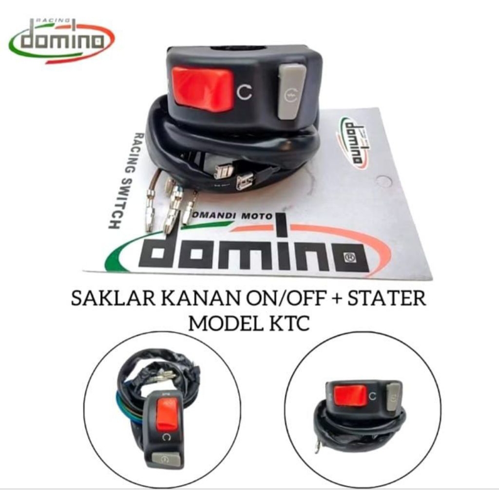 SAKLAR KANAN STARTER ON/OF WL6 MODEL DOMINO NEW