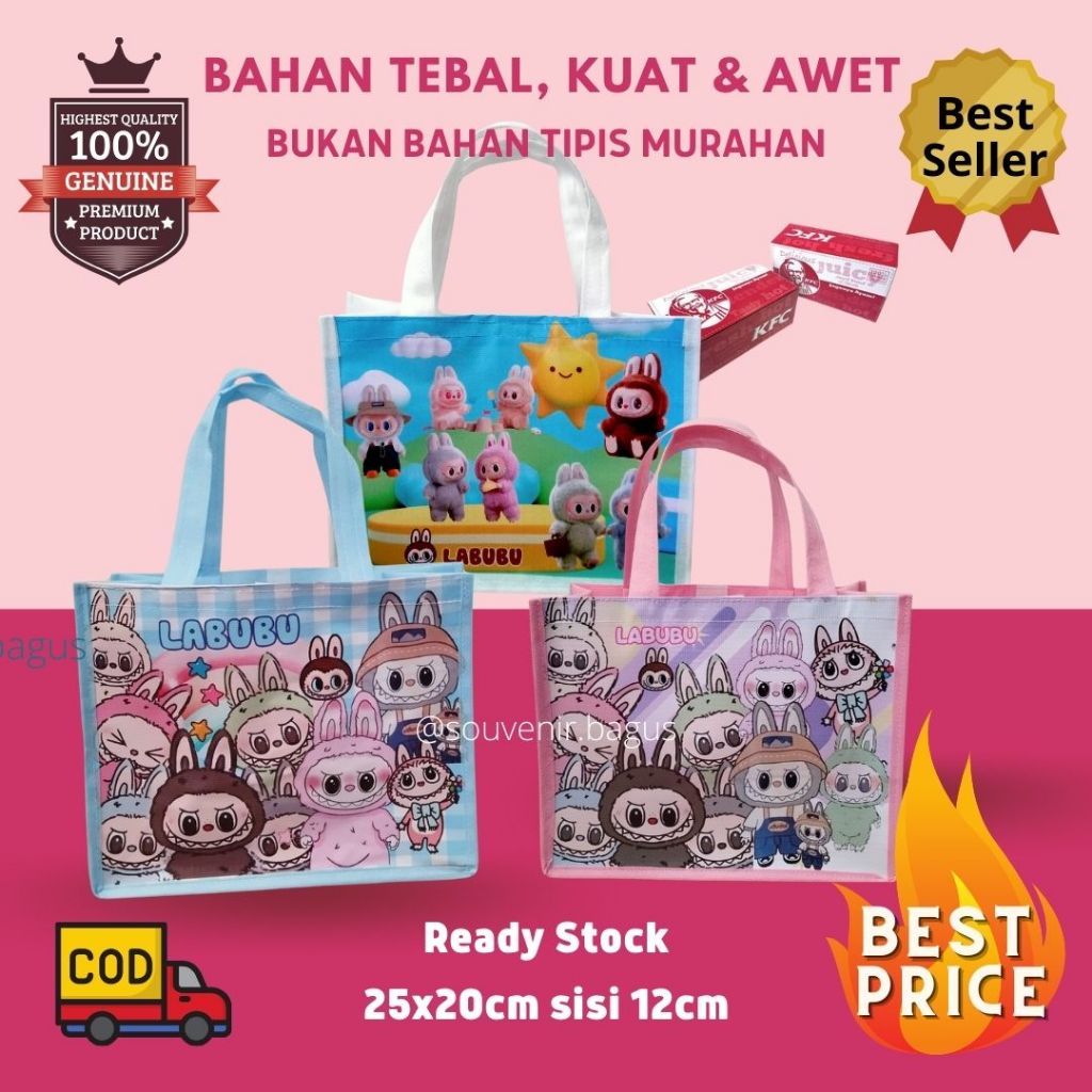 

Tas Ulang Tahun Labubu Goodie bag Ultah labubu gantungan kunci labubu