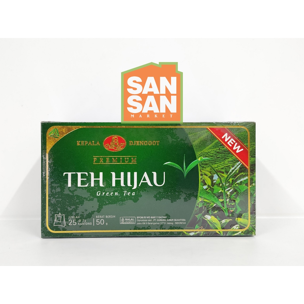 

Cap Kepala Djenggot Jenggot Teh Hijau Premium isi 25 Teh Diet