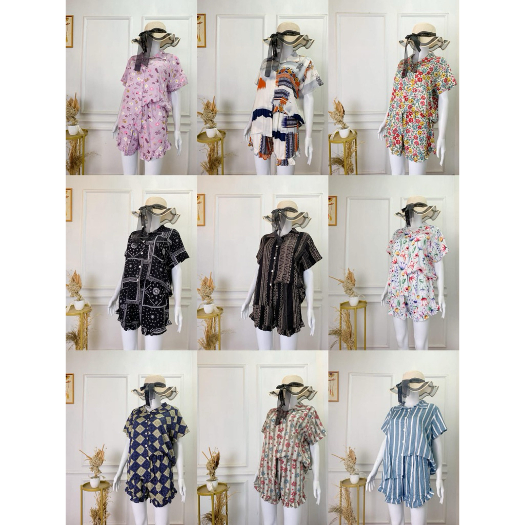 SETELAN CELANA PENDEK / SET ILMI/ DASTER BUSUI / DASTER VIRAL / DASTER KEKINIAN