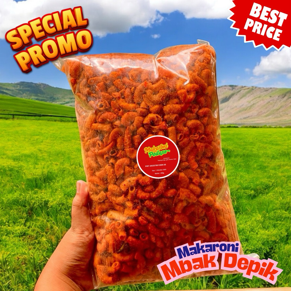 

Makaroni Pedas 1/4kg | Makroni Extrapedas | Makaroni Surabaya