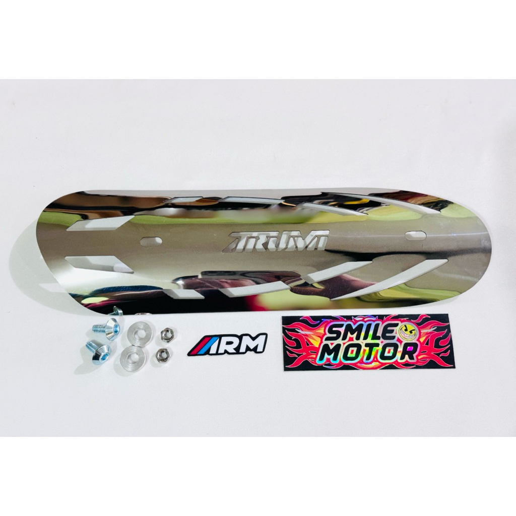 TAMENG COVER KNALPOT VARIASI ARUMI STAINLESS SCOOPY FI ESP NEW