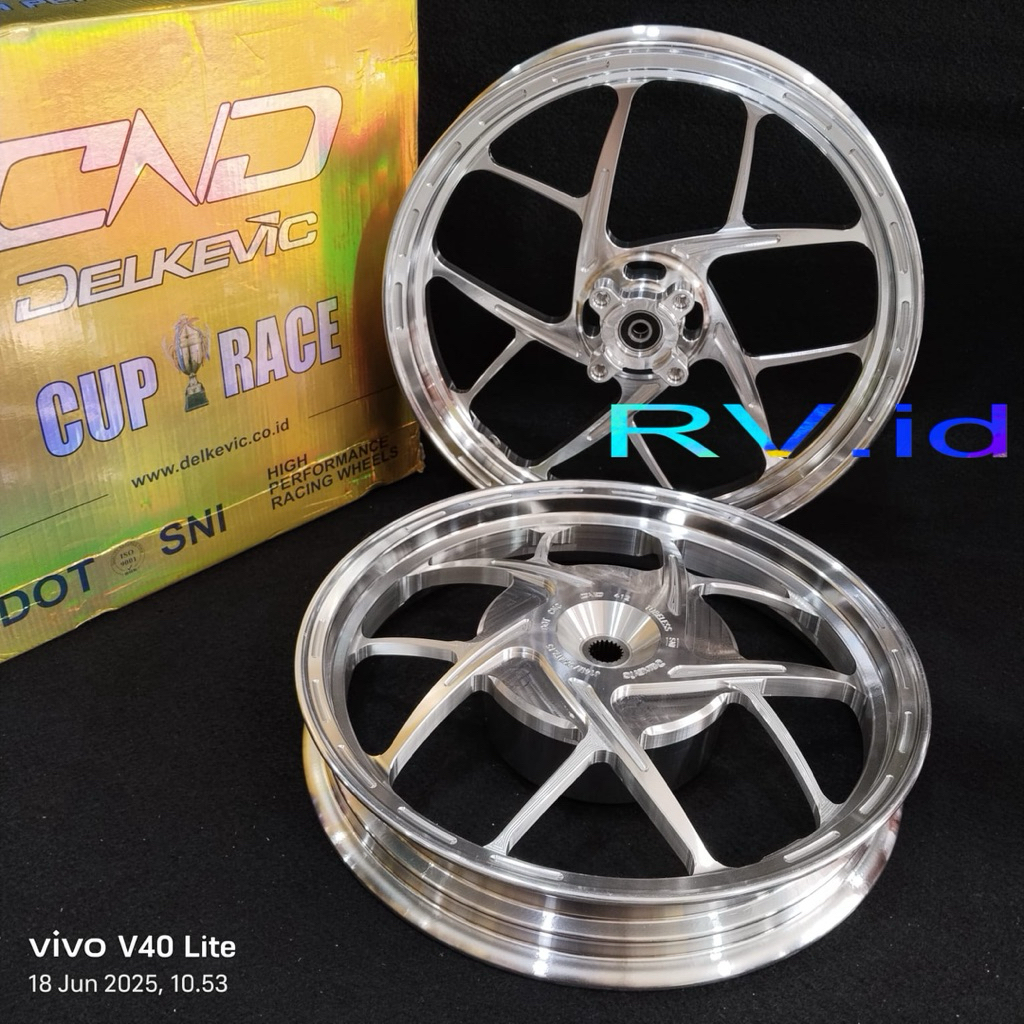 DELKEVIC DND VELG/PELAK RACING CNC Y SPEED UK 185_215/14 MOTOR BEAT SCOOPY VARIO125/150 / MIO SPORTY