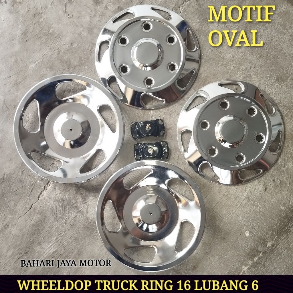 WHEELDOP TRUCK CANTER/ELF RING 16 BAN DOBEL LUBANG 6 MODEL OVAL
