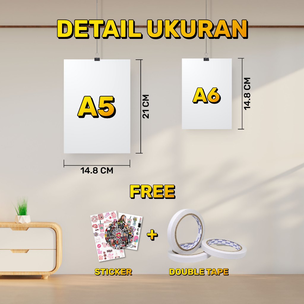 Poster Dinding Aesthetic Bundle Casual Isi 24/48 Poster Poster Dinding Aesthetic Poster Casual