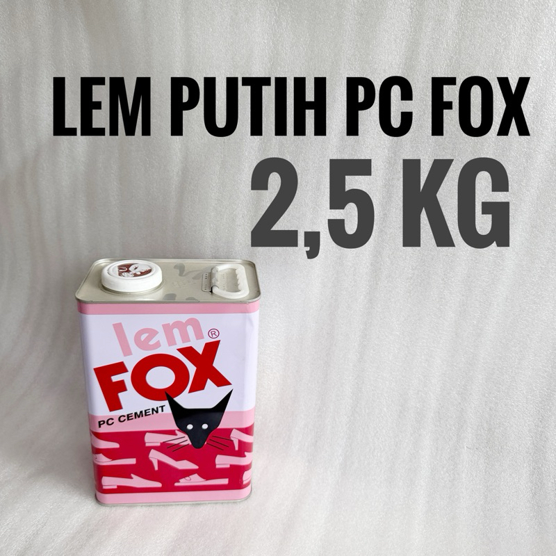 

Lem Fox PC putih 2.5kg / Lem Fox 2.5kg Lem Serbaguna Lem Karet, Kulit, Kayu dll