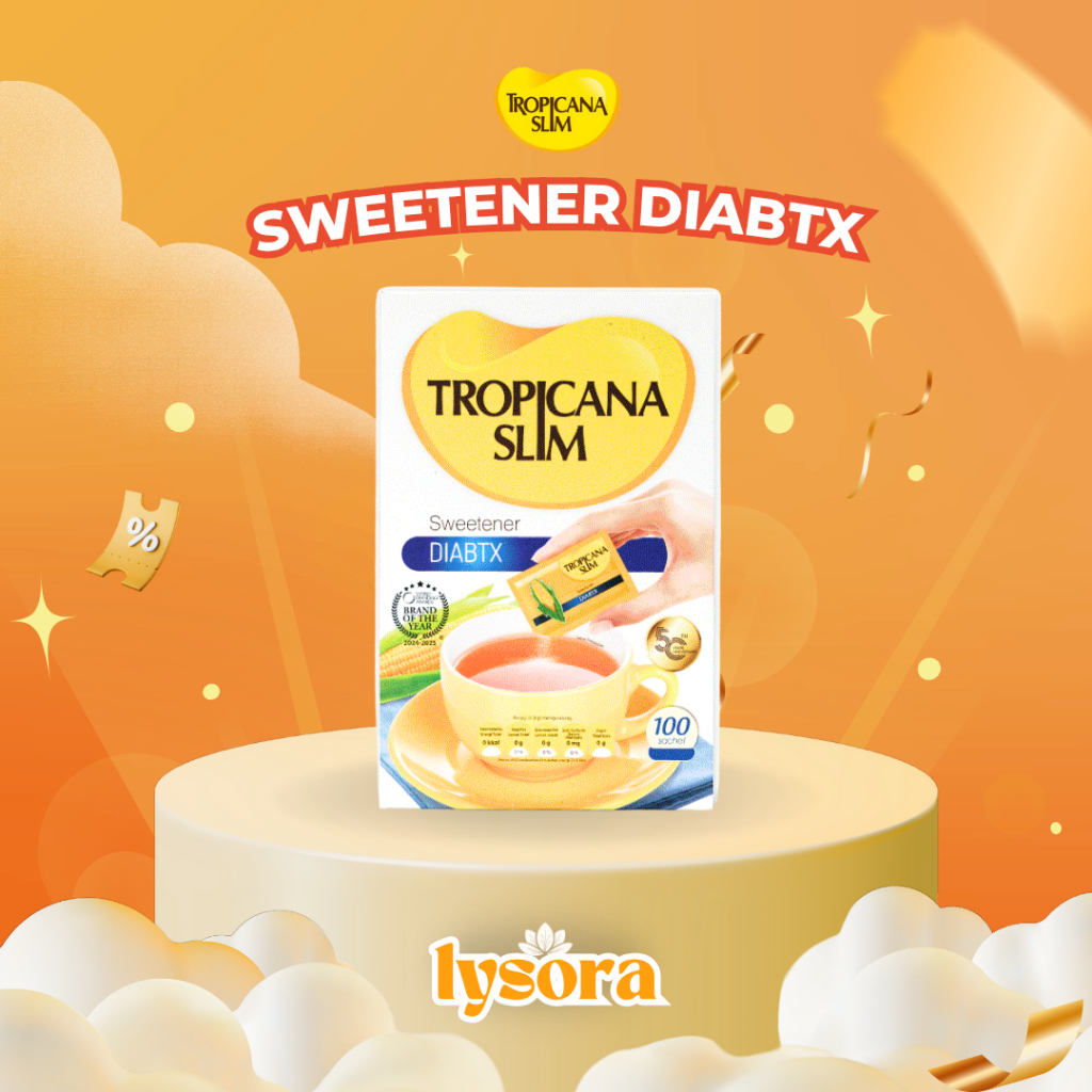 

Tropicana Slim Sweetener DiabtX isi 50 x 2 gr