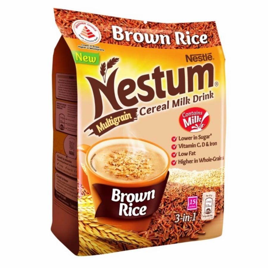 

Nestle Nestum 3 in 1 Instant Cereal Milk Drink Brown Rice