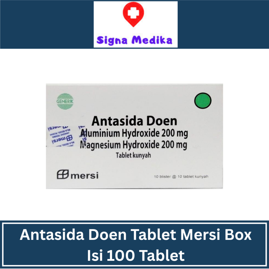 Antasida Doen Tablet Box isi 100 Tablet - Obat Maag