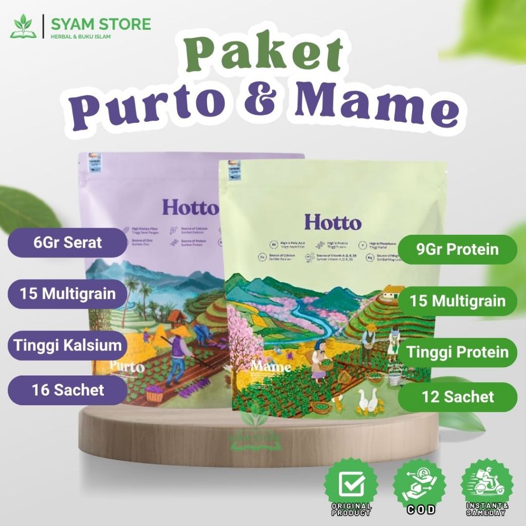 

Bundling Hotto Purto Hotto Mame Paket Original 1Pouch Purto 1Pouch Mame
